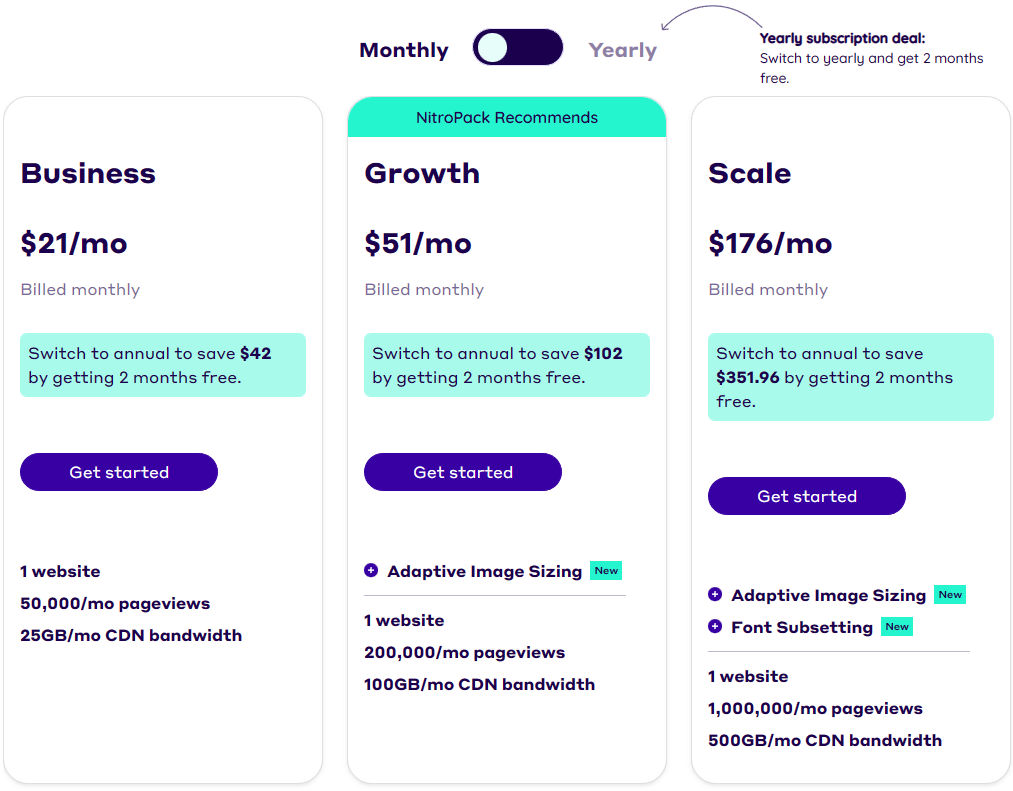nitropack pricing monthly