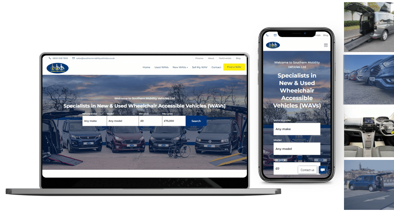 southern-mobility-vehicles-website-portfolio-devices