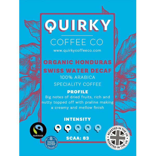 quirky coffee label design