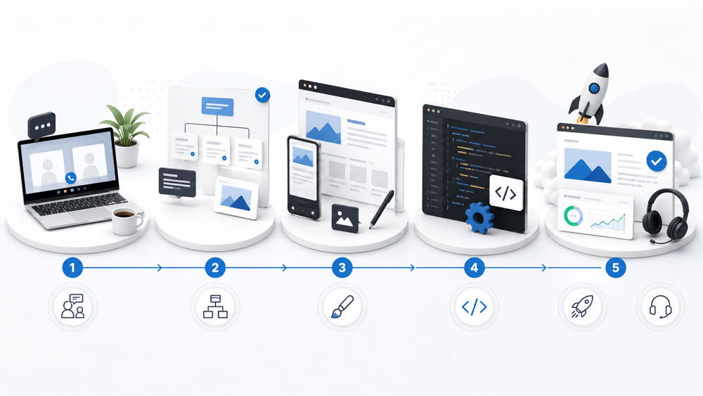 web design process local